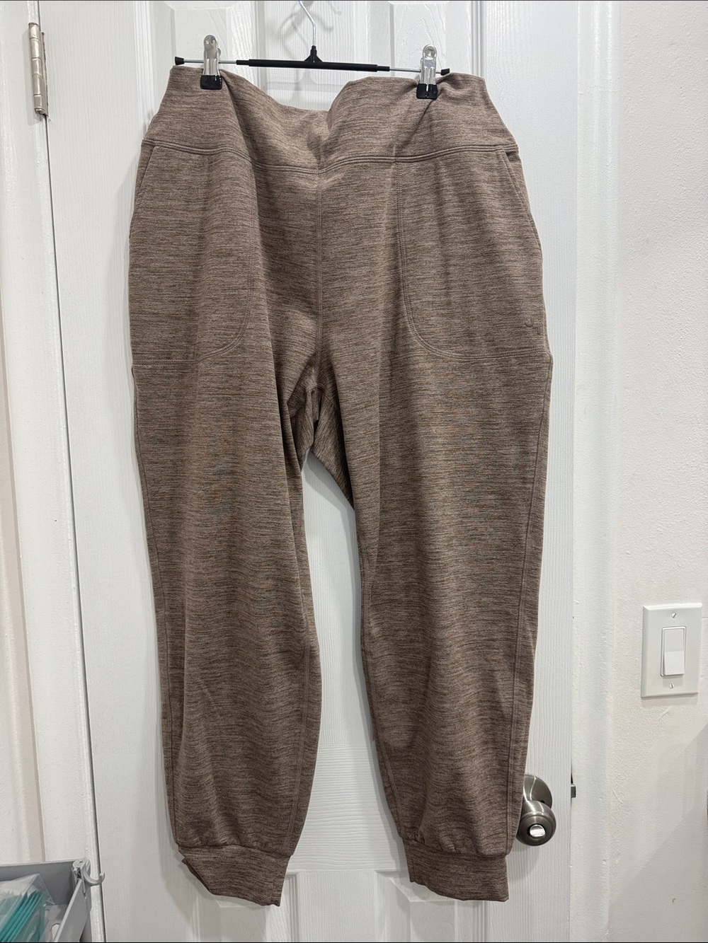 Women's Brown Heather Jogger Bottoms
